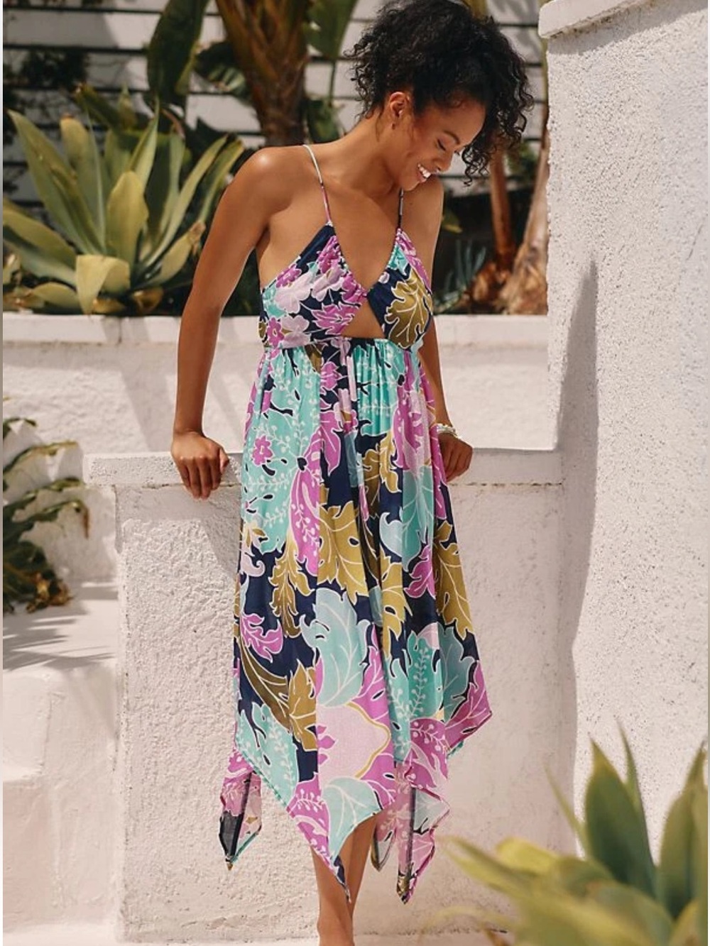 Anthropologie The Alani Maxi Cover-Up Dress Size Medium